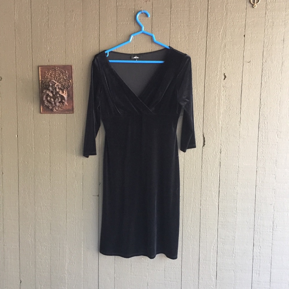 Black Velvet Bodycon Dress